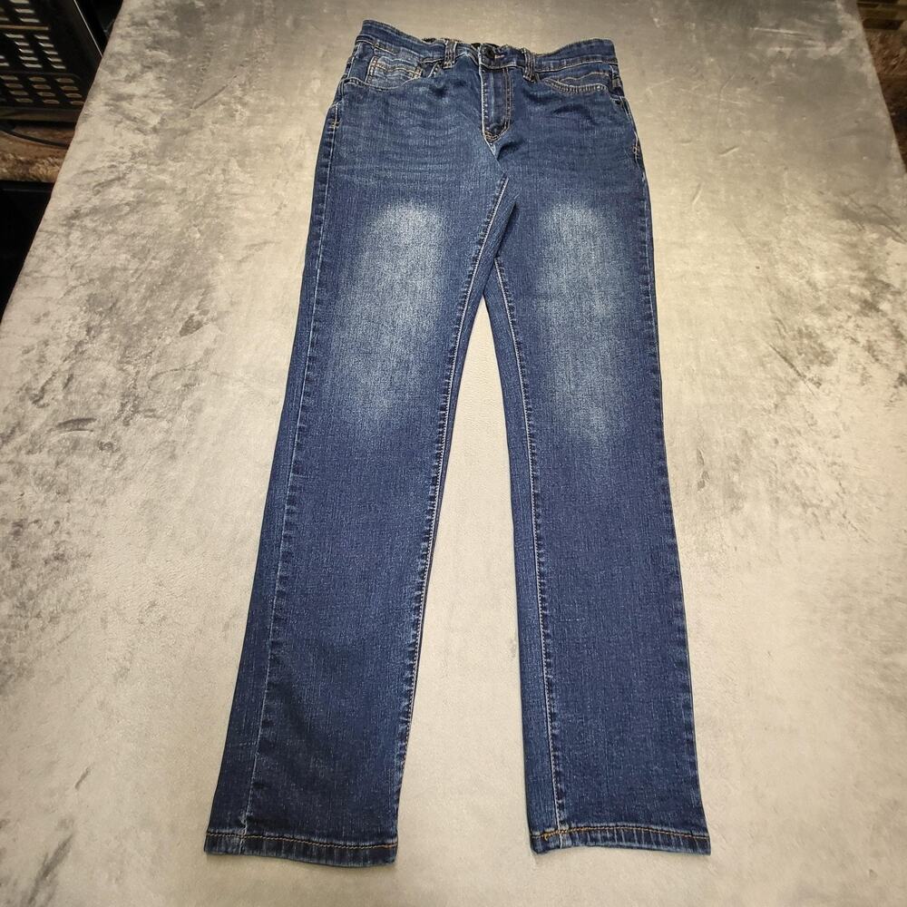 Kenneth Cole New York Jeans Mens 30x32 Blue Medium Wash Straight Athletic